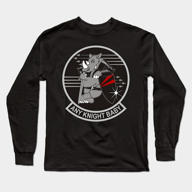 F/A18 Rhino - VFA154 Black Knights Long Sleeve T-Shirt by MBK
